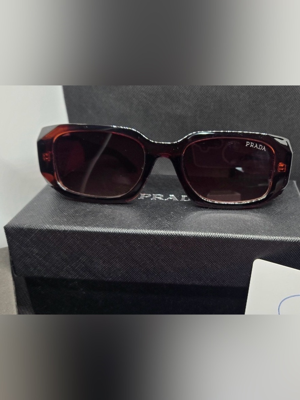Prada Men’s Dark Brown/Tortoiseshell Sunglasses
